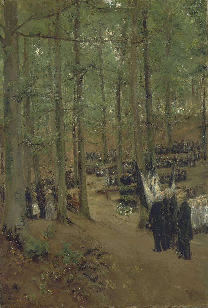 Celebração do Memorial Kaiser Friedrich em Kösen de Max Liebermann