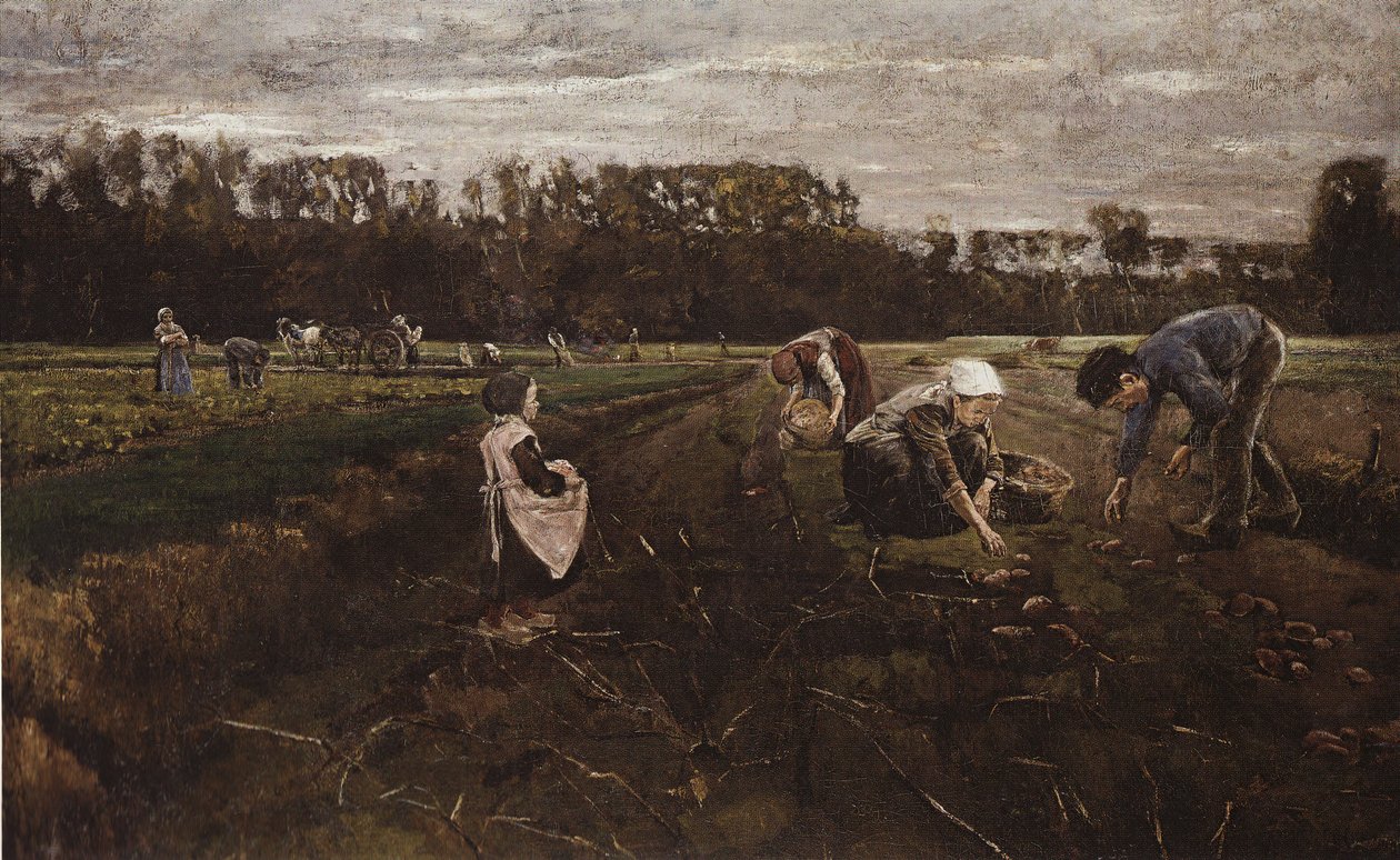 Colheita de batata de Barbizon de Max Liebermann