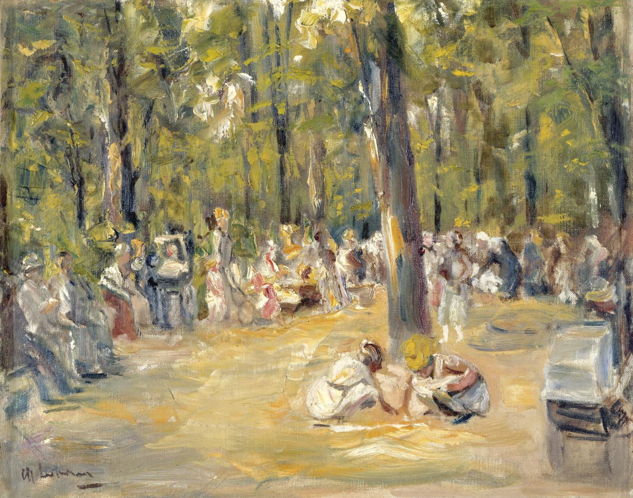 Parque infantil no Tiergarten de Berlim de Max Liebermann