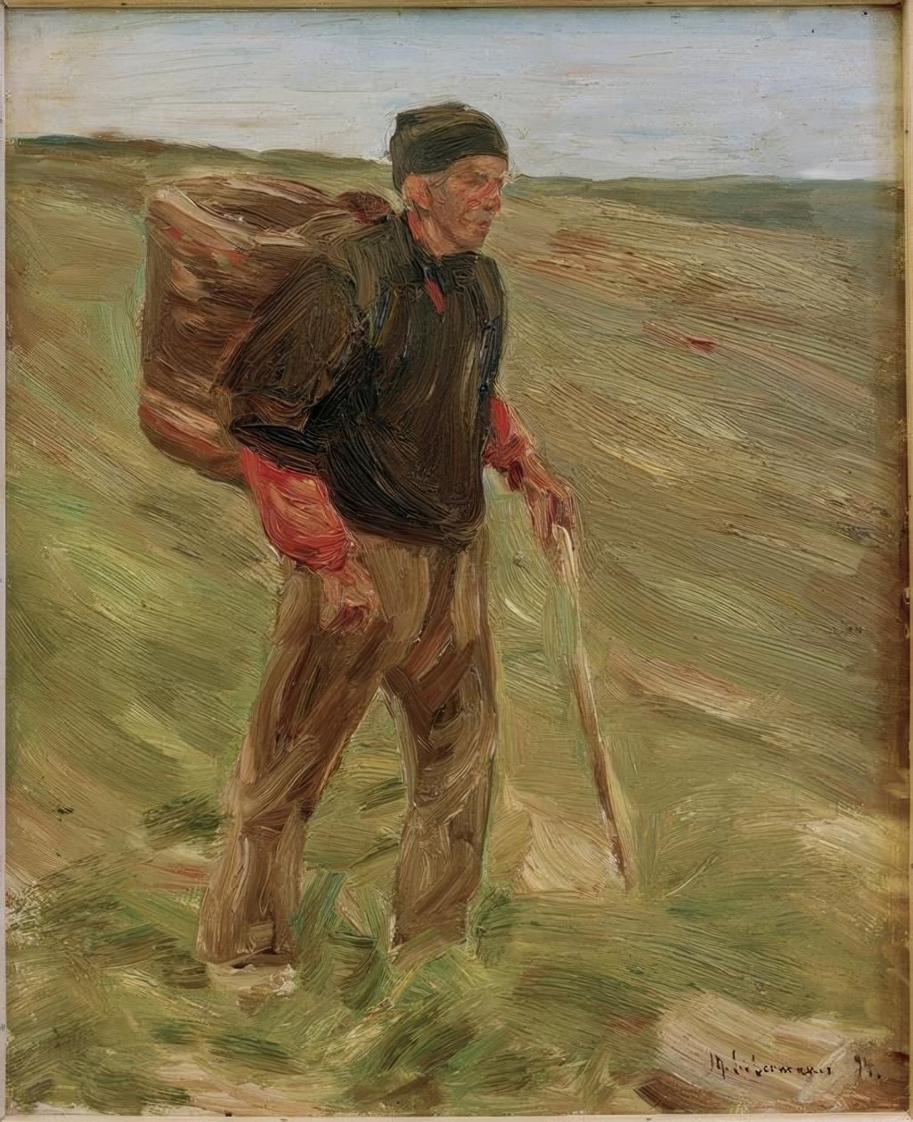 M.Liebermann, estudo para o agricultor m. Kiepe de Max Liebermann