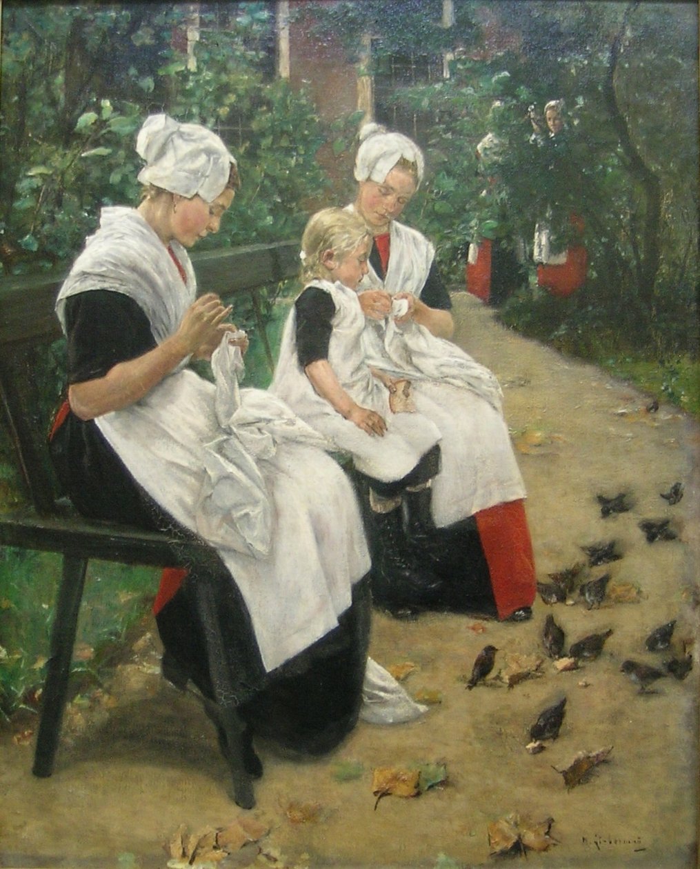 Menina no jardim de Max Liebermann