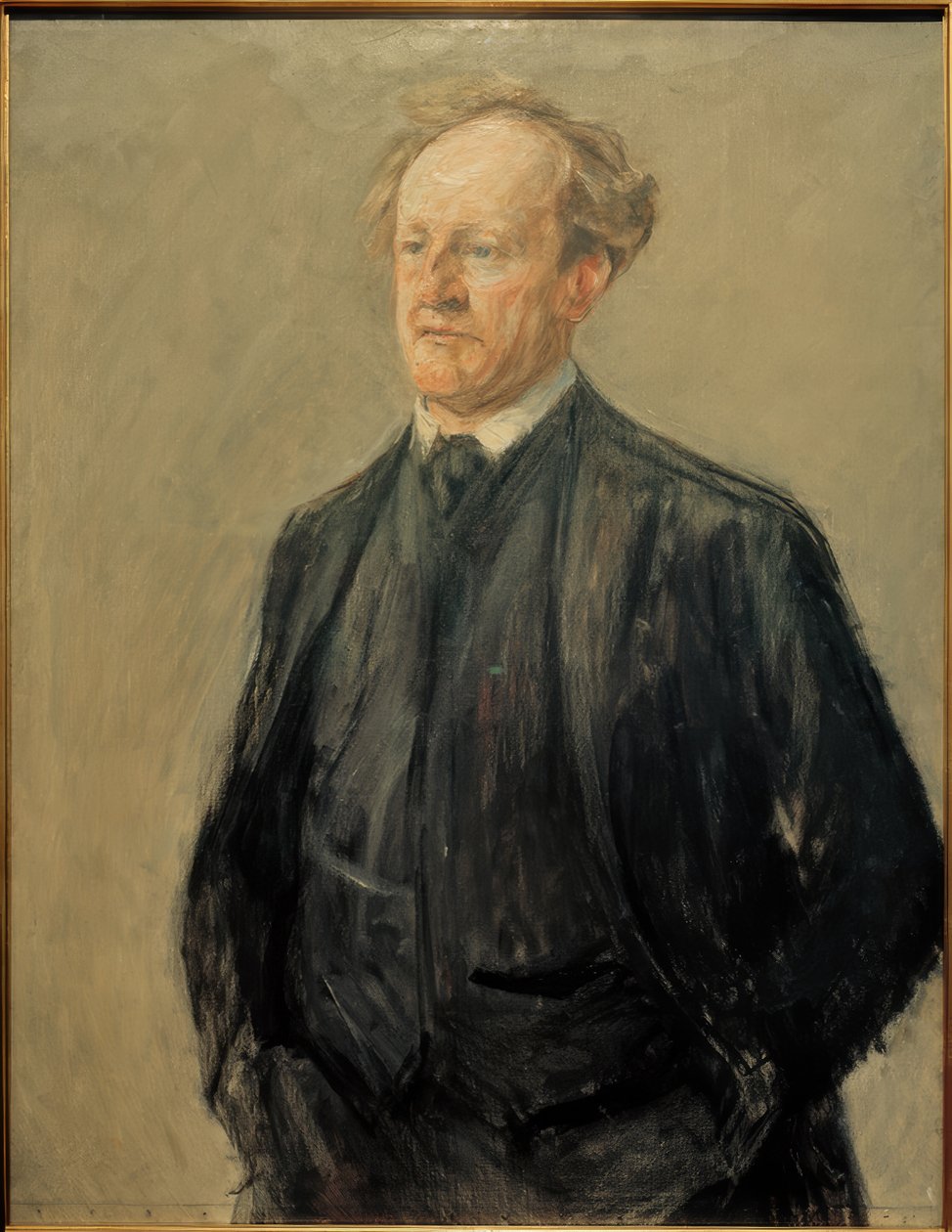 Retrato do poeta Gerhart Hauptmann de Max Liebermann