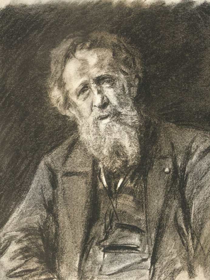 Retrato de Constantin Meunier de Max Liebermann