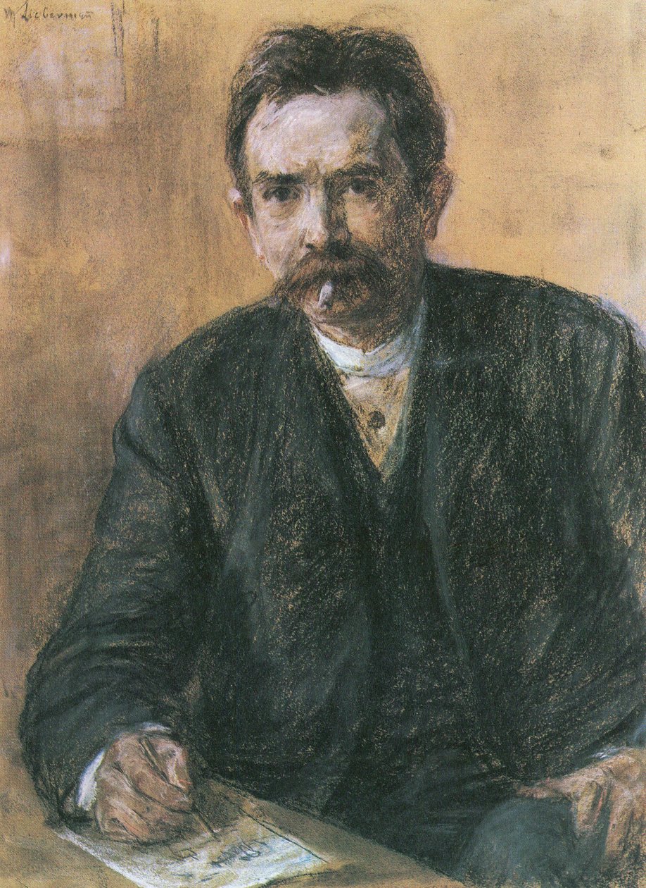 Retrato do escritor Eduard Grisebach de Max Liebermann