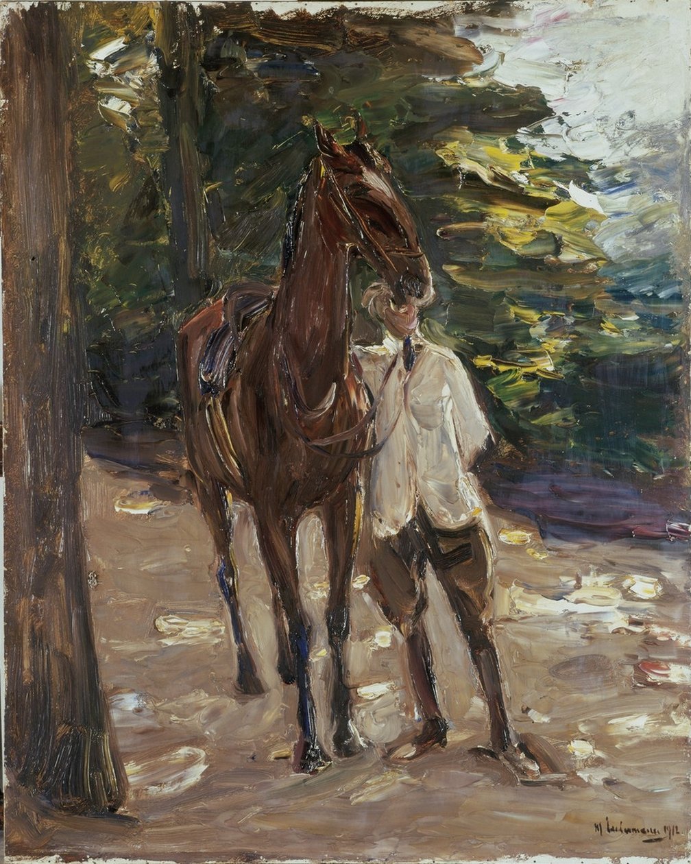 Noivo com cavalo de Max Liebermann