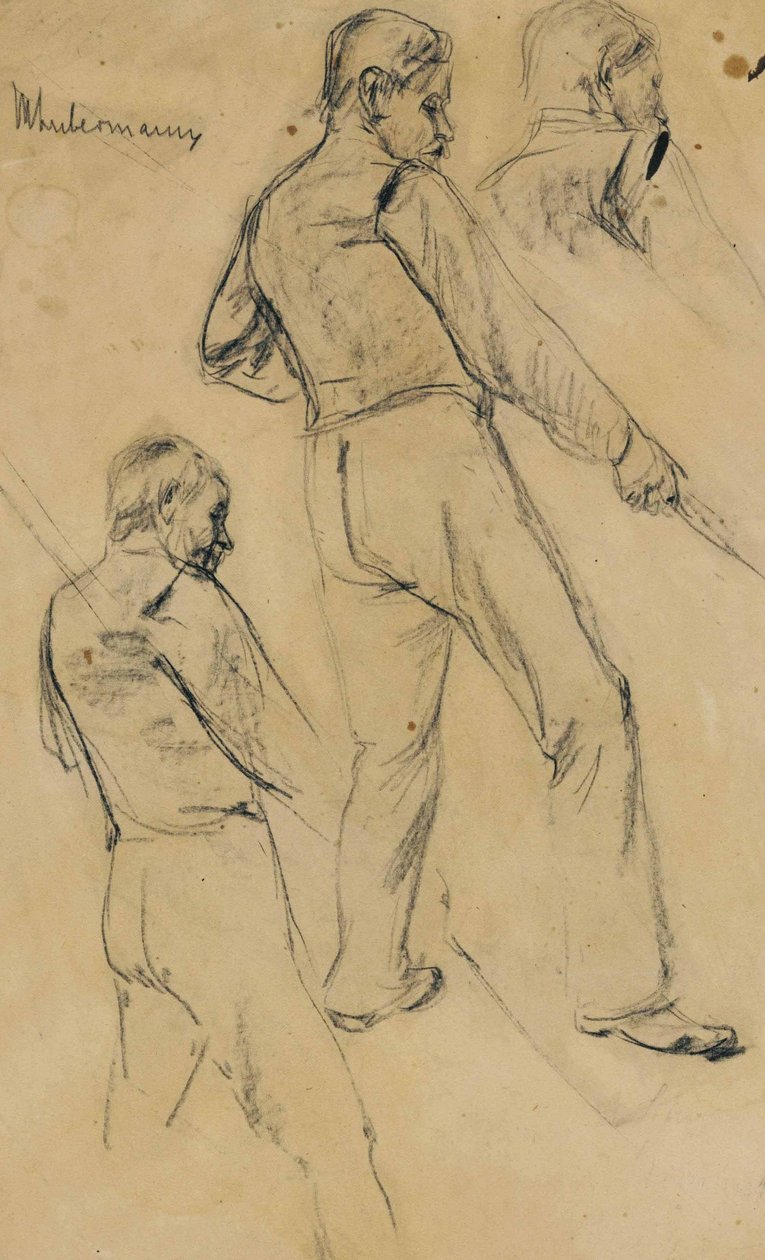 Estudo de um homem de Max Liebermann