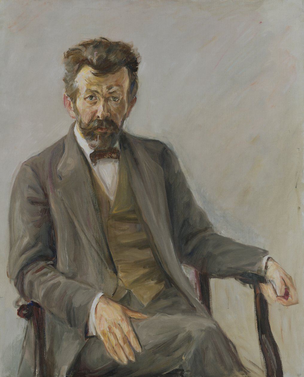 O poeta Richard Dehmel (1863-1920), 1909 de Max Liebermann
