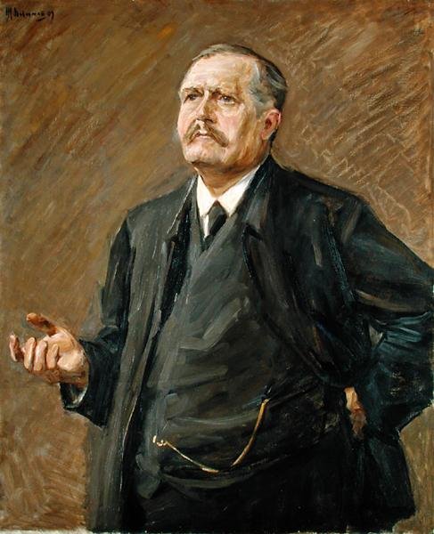 O teólogo e político social, Friedrich Naumann (1860-1919) 1909 de Max Liebermann