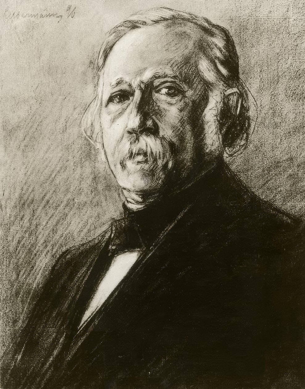 Theodor Fontane, desenho v. M.Liebermann de Max Liebermann