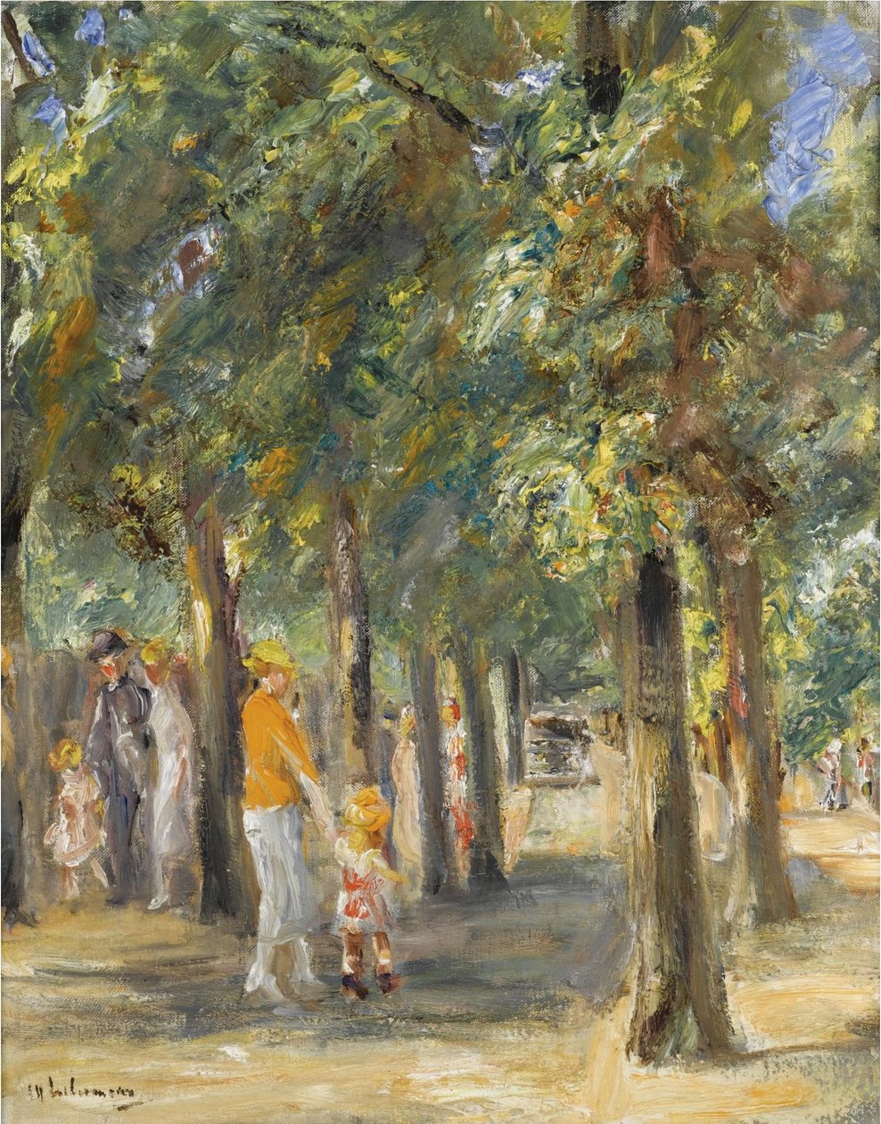 Cena Tiergarten de Max Liebermann