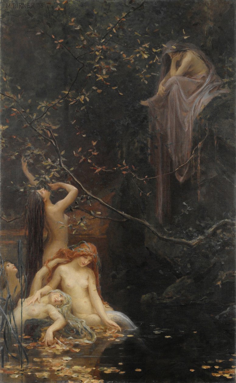 Fadas pelo ribeiro, 1895 de Max Pirner