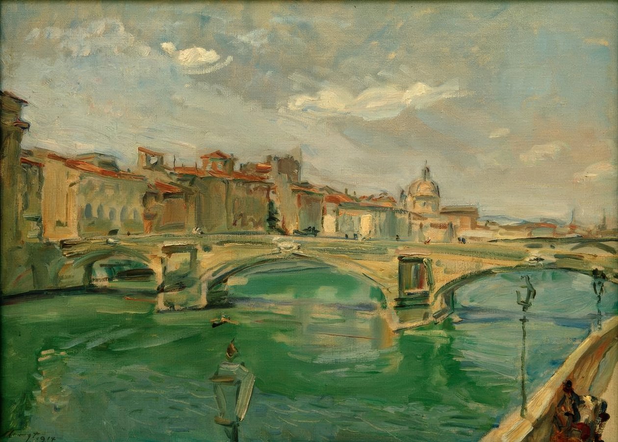 M.Slevogt, Brücke em Florenz (Ponte Della Trinità de Max Slevogt