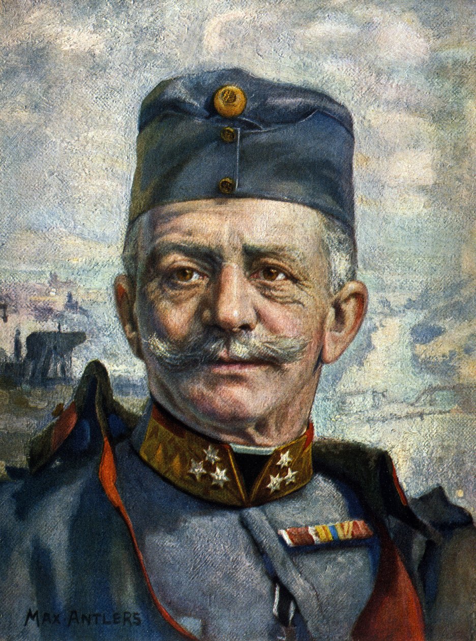 Retrato de Conrad von Hotzendorf (1852-1925), marechal do Exército Austro-Húngaro" (desenho) de Max Antlers