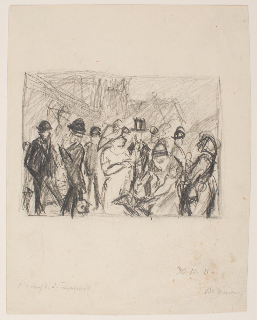 2 [Segundo] Sketch para Tauenzienstrasse de Max Beckmann