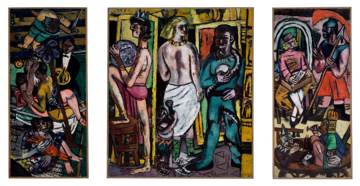 Acrobatas de Max Beckmann