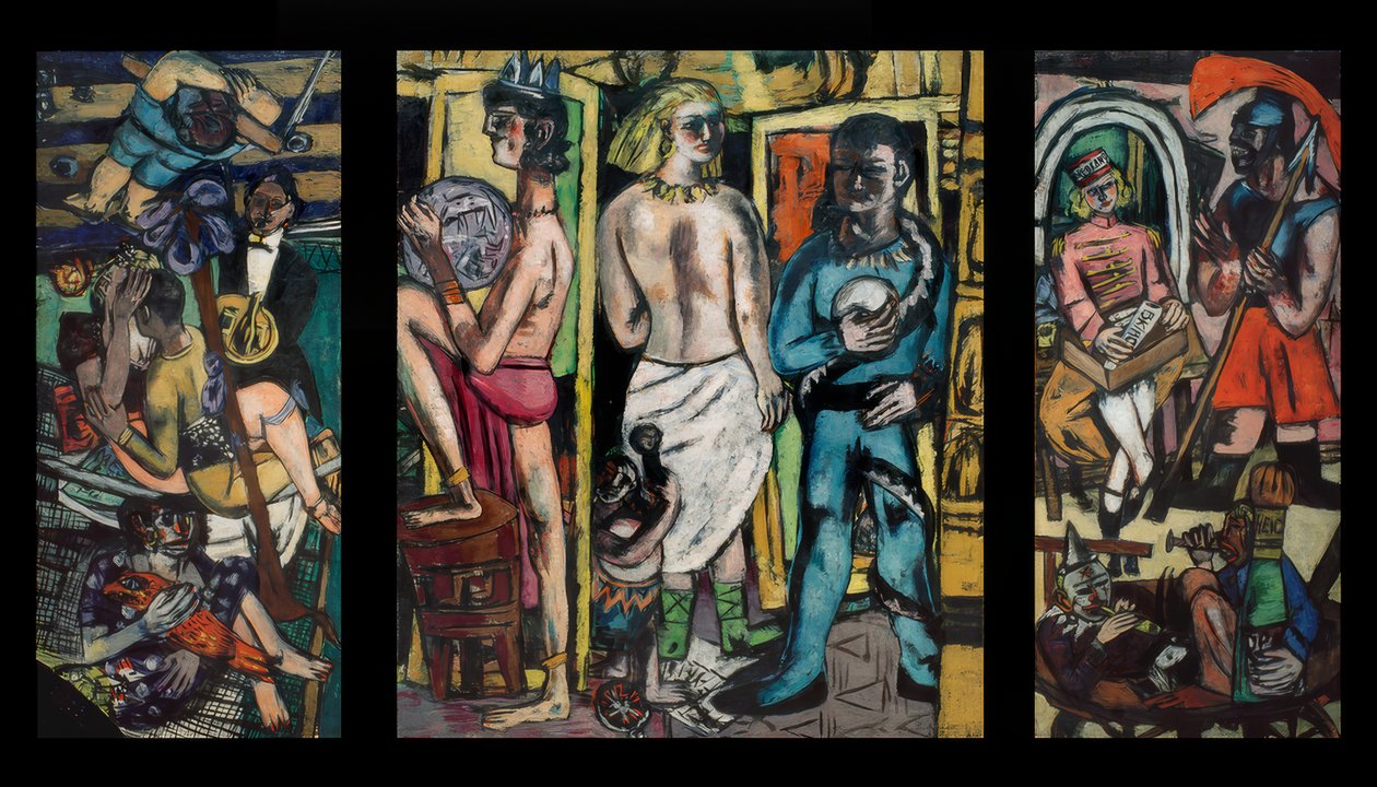 Acrobatas de Max Beckmann