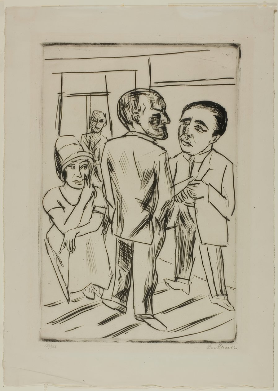 No Hotel (O Dólar) de Max Beckmann
