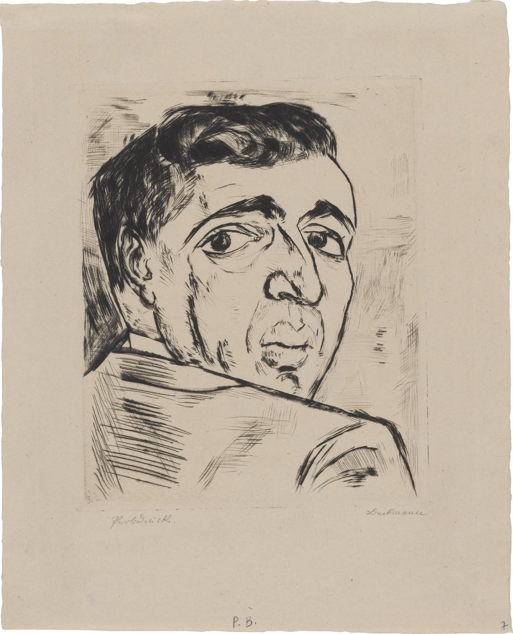 Retrato de Israel Ber Neumann (1887-1961) de Max Beckmann