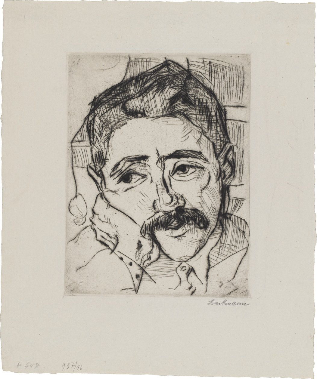 Retrato de Walter Carl (1884-1956) de Max Beckmann