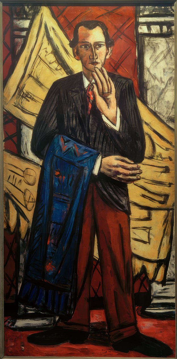 Retrato de um Revendedor de Tapetes de Max Beckmann