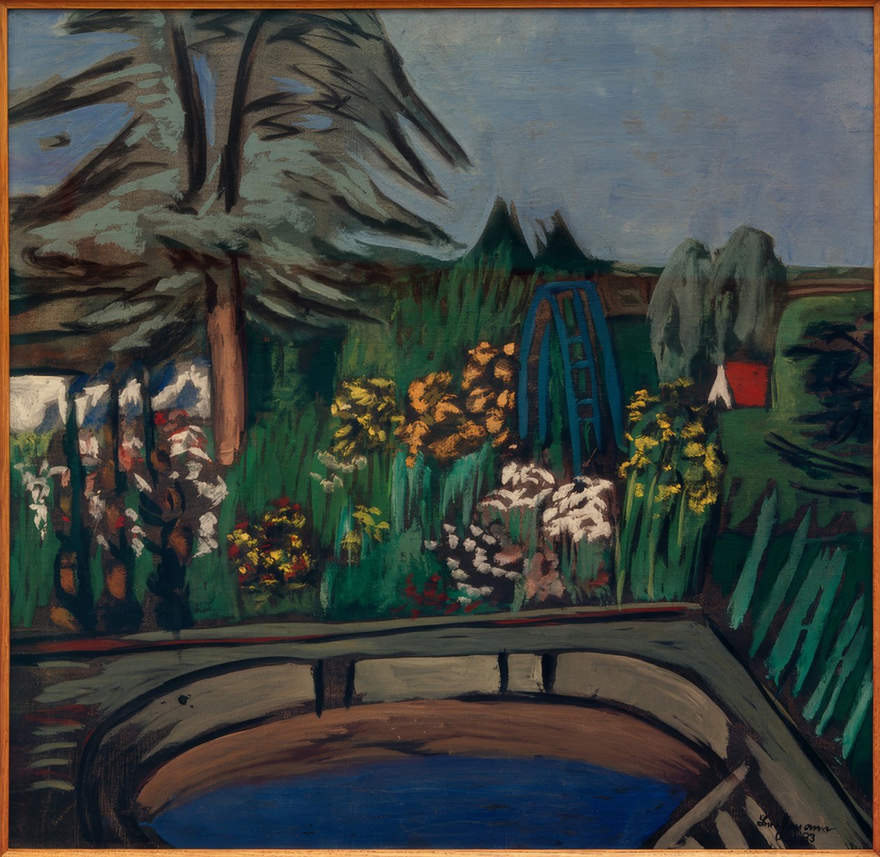 Jardim florido de Max Beckmann