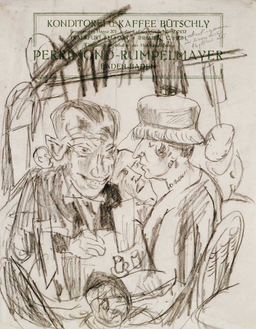 Cafe Life; Cena da Cafe House de Max Beckmann
