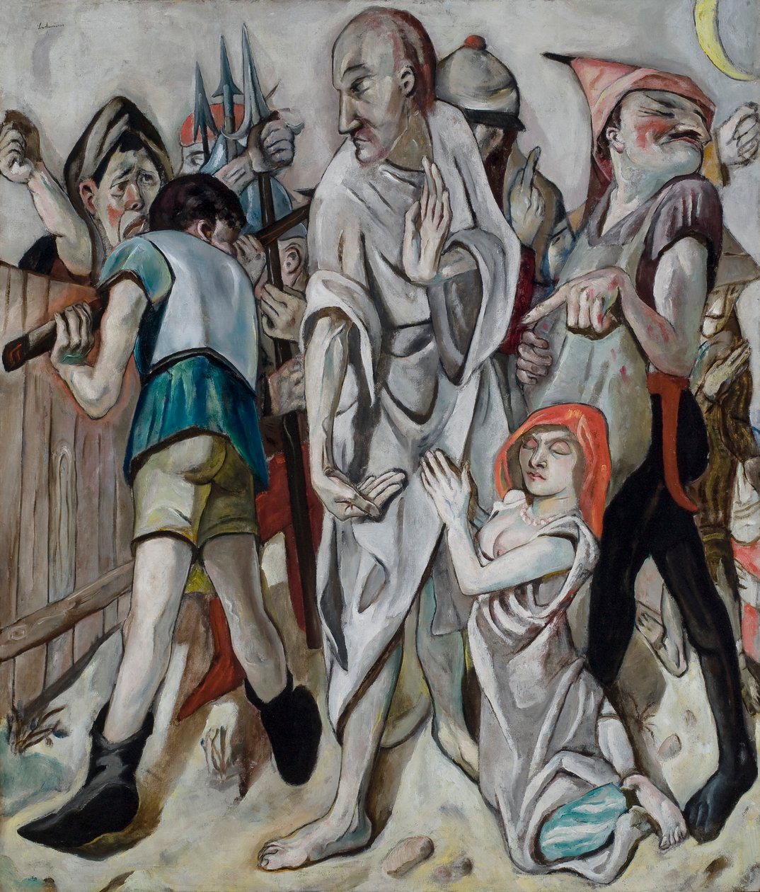 Cristo e o Pecador de Max Beckmann