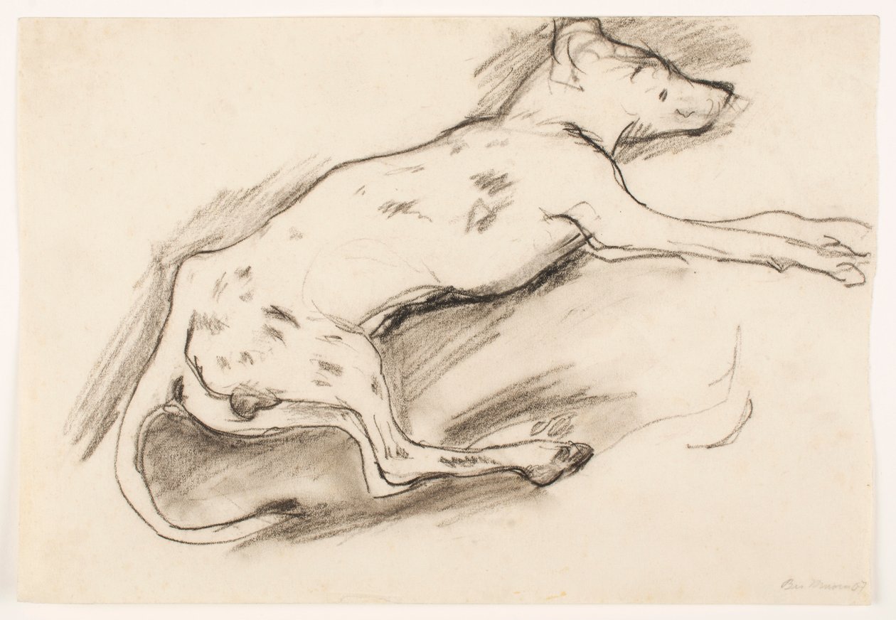 Cão com pontos negros de Max Beckmann