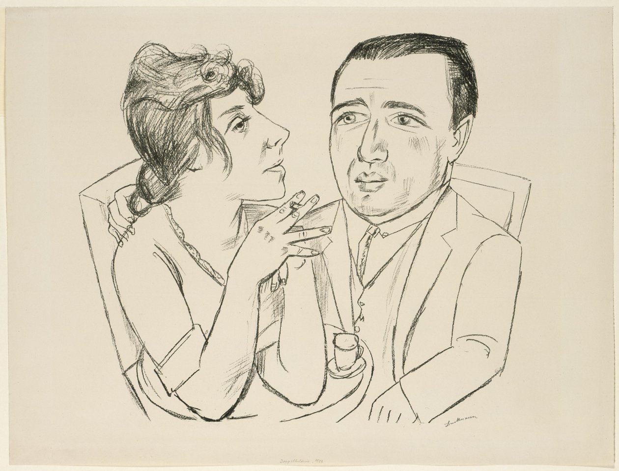 Retrato duplo de I.B. Neumann e Martha Stern de Max Beckmann