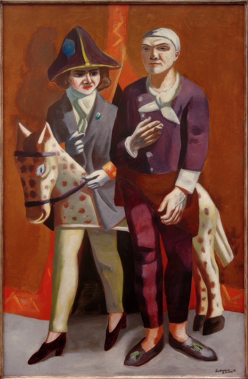 Duplo Retrato Carnaval de Max Beckmann