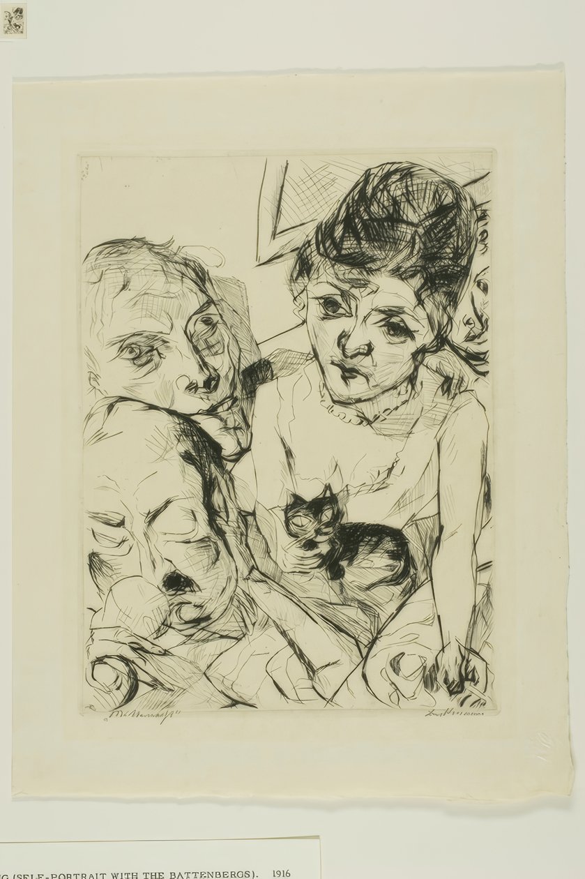 Boa noite, prato dez de Gesichter de Max Beckmann