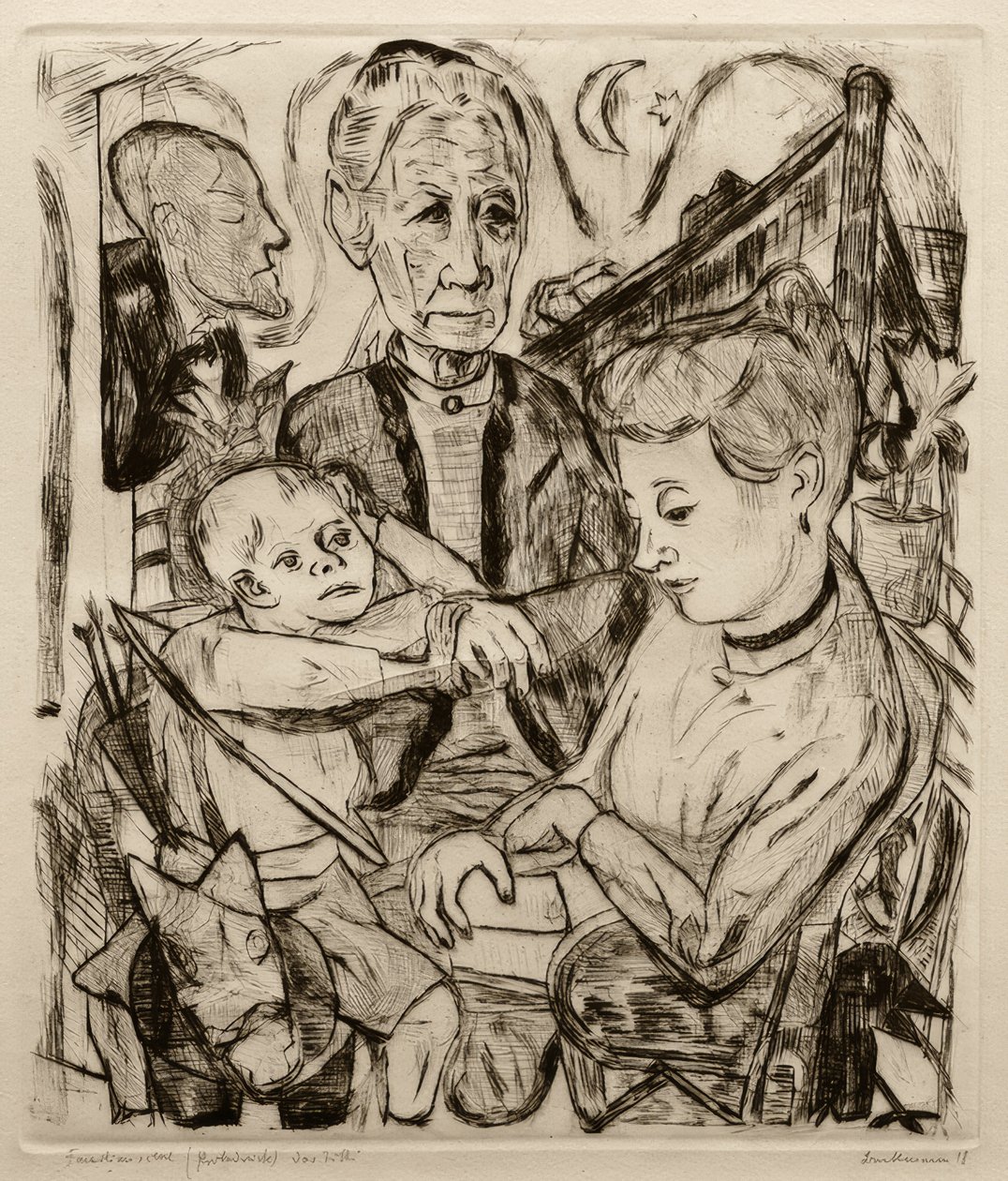 Cena familiar de Max Beckmann