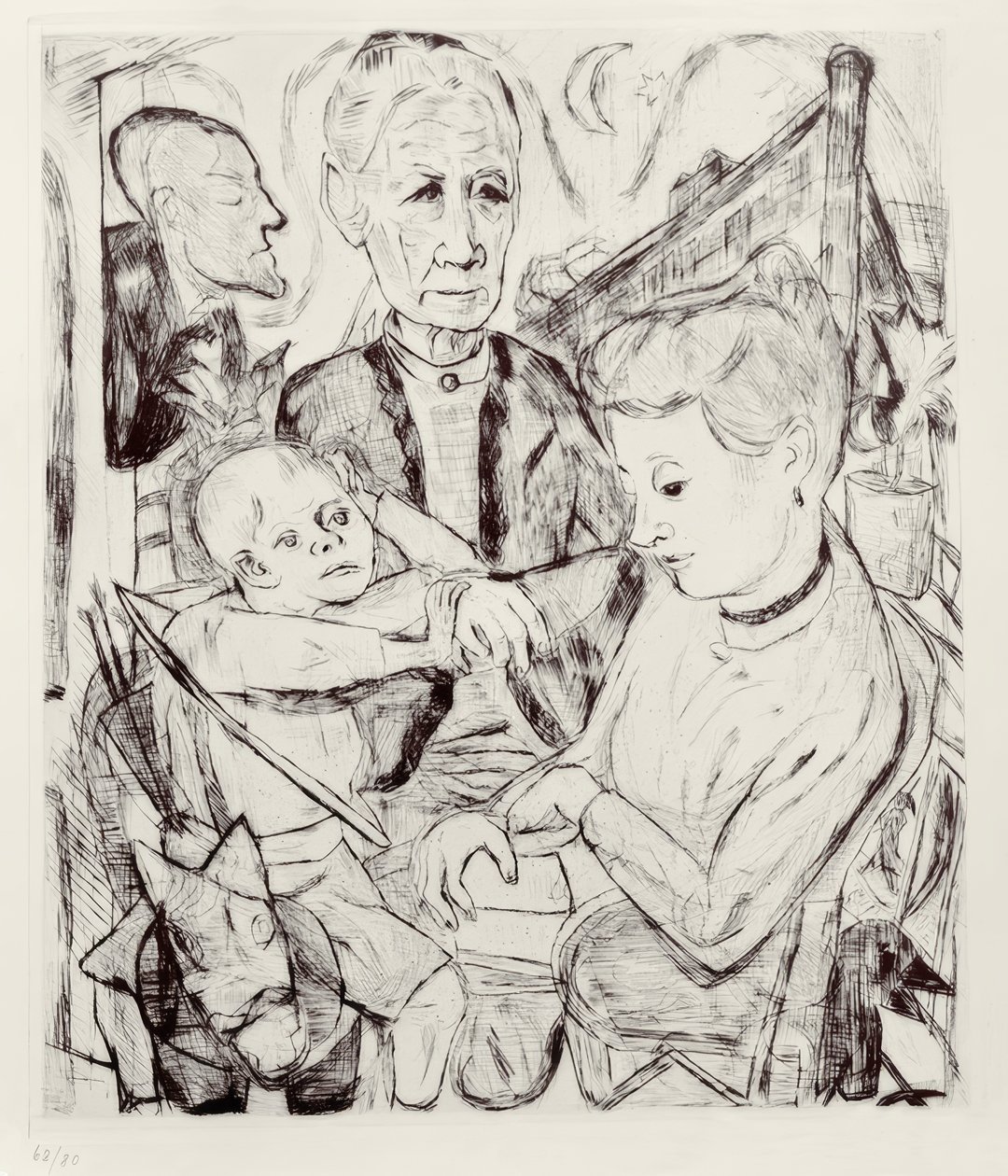 Cena familiar de Max Beckmann