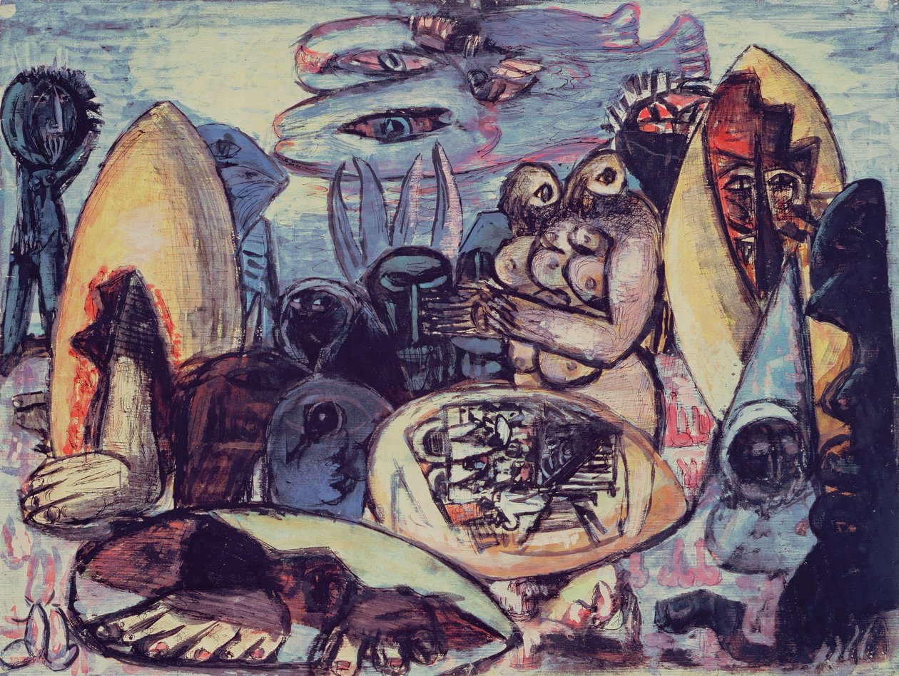 Paisagem fantástica de Max Beckmann