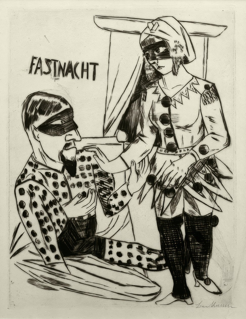 Shrovetide de Max Beckmann