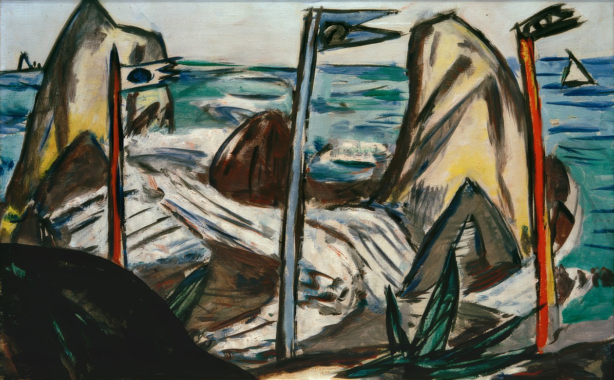 Rochas perto de Bandol de Max Beckmann