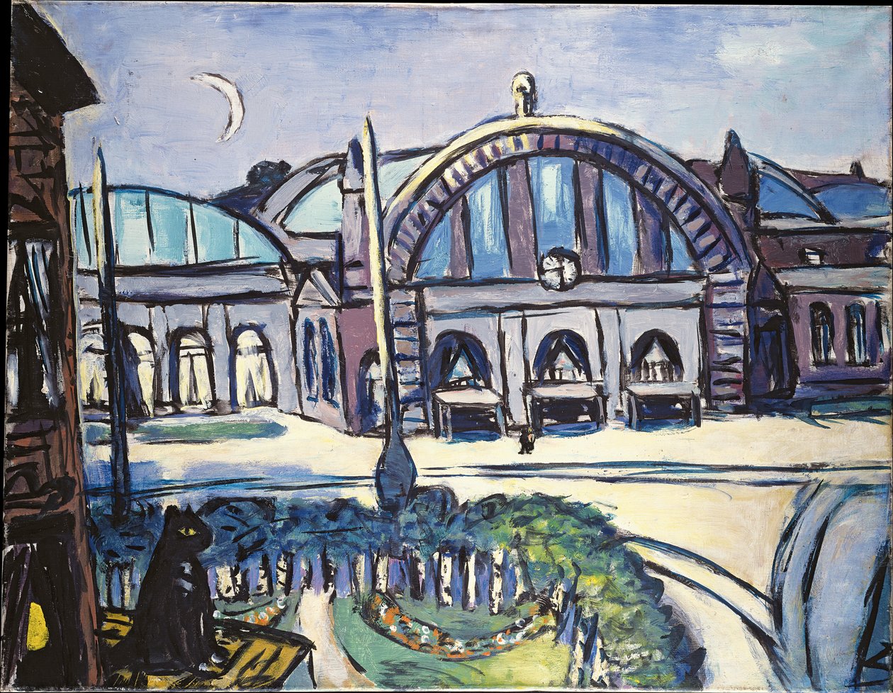 Estação Central de Frankfurt de Max Beckmann