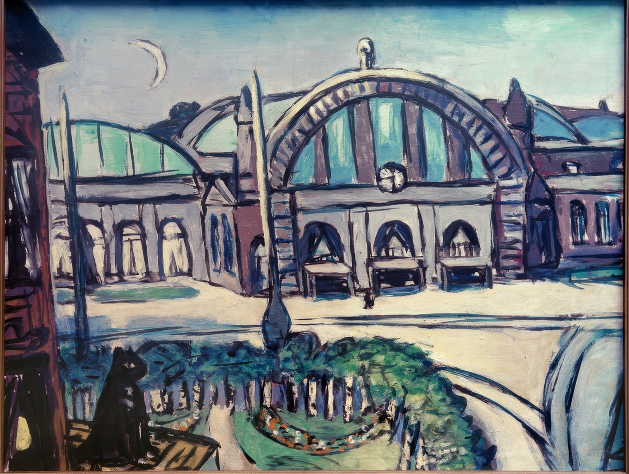 Estação Central de Frankfurt de Max Beckmann