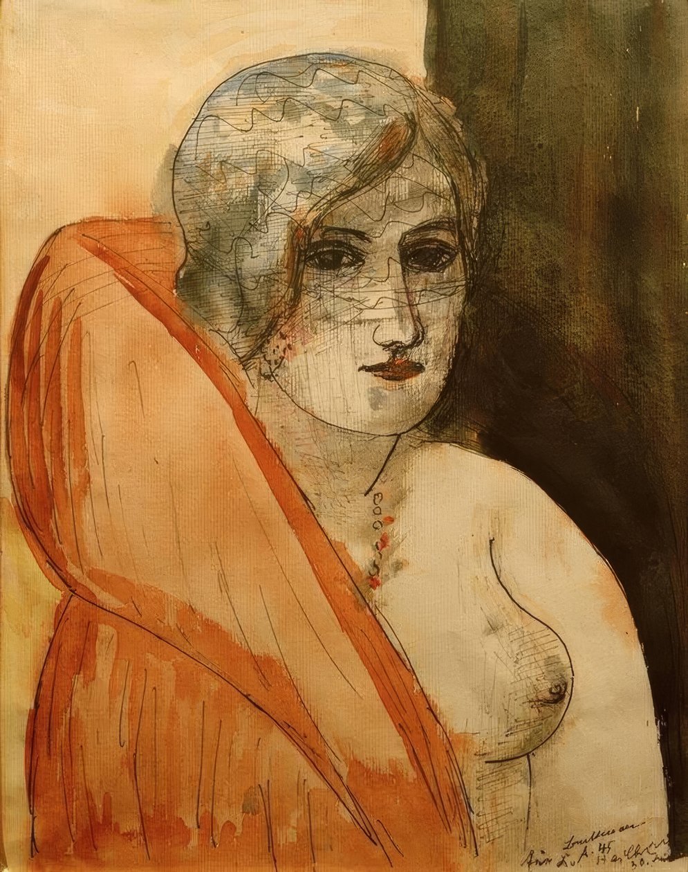 Mulher em pele de Max Beckmann