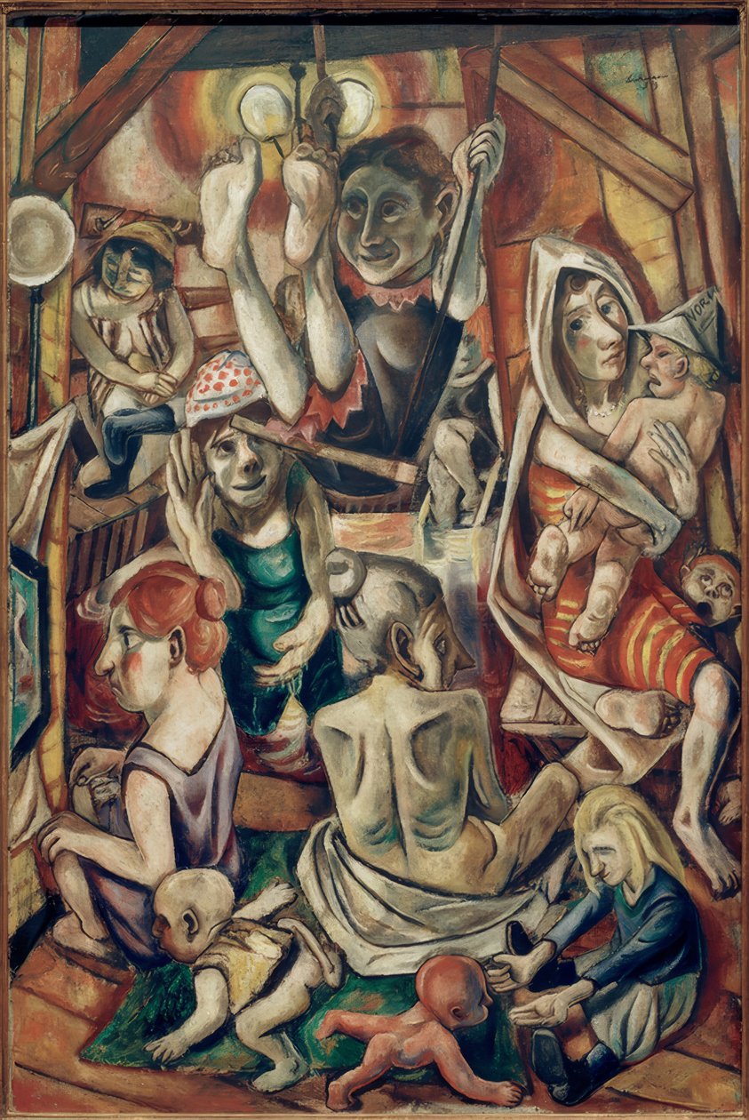 Banho feminino de Max Beckmann