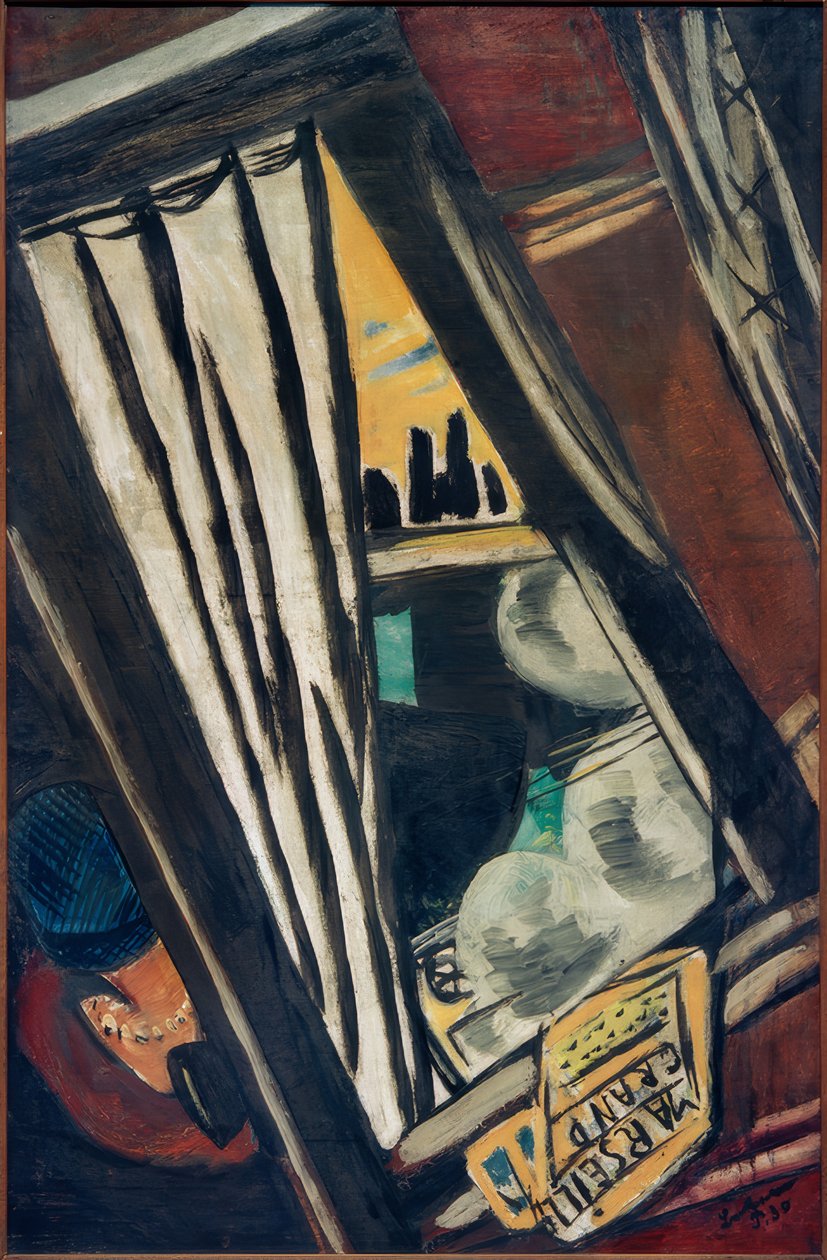 Flecha Dourada: Vista da janela do trem D de Max Beckmann