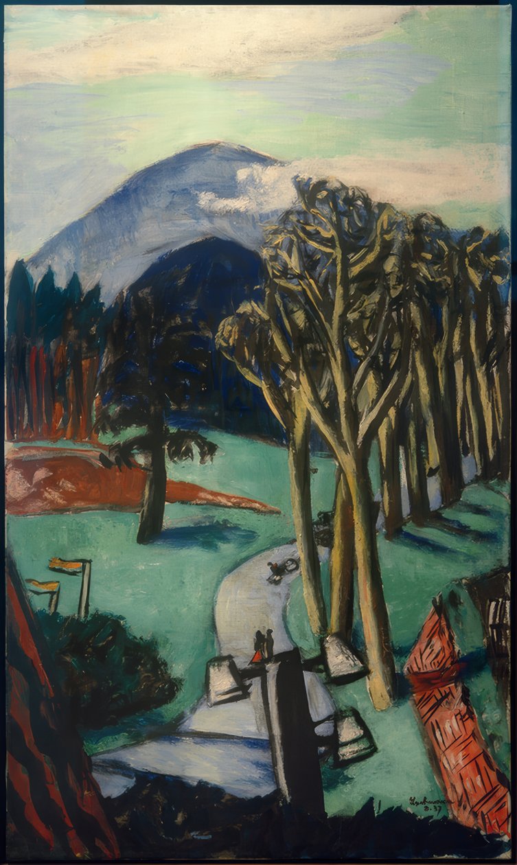Campo de Golfe Baden-Baden de Max Beckmann