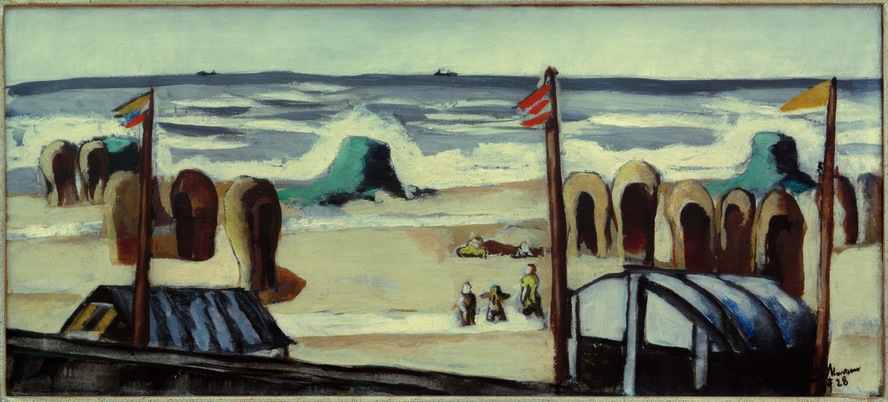 Praia cinzenta de Max Beckmann