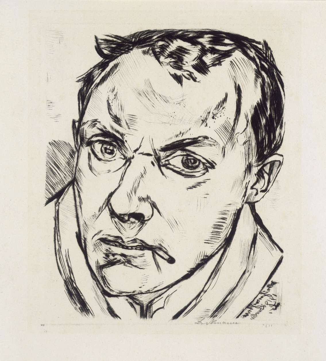 Grande autorretrato de Max Beckmann