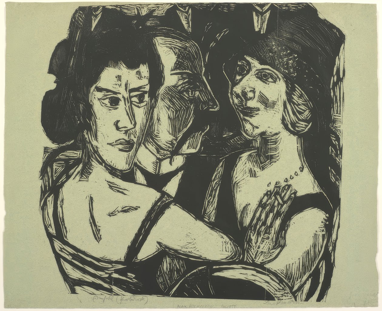 Retrato de Grupo, Bar Eden de Max Beckmann