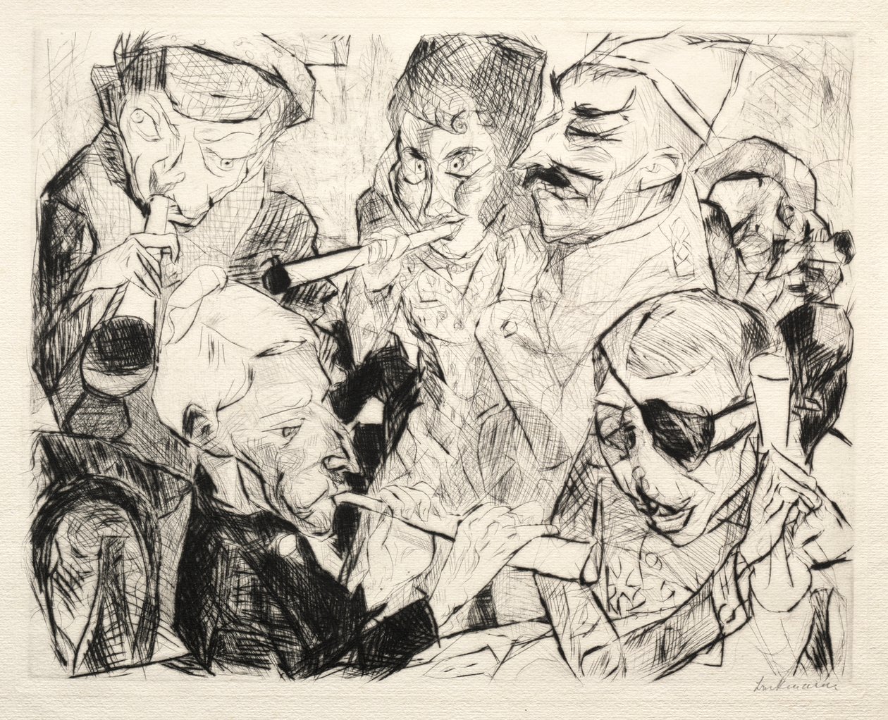 Feliz Ano Novo 1917 de Max Beckmann