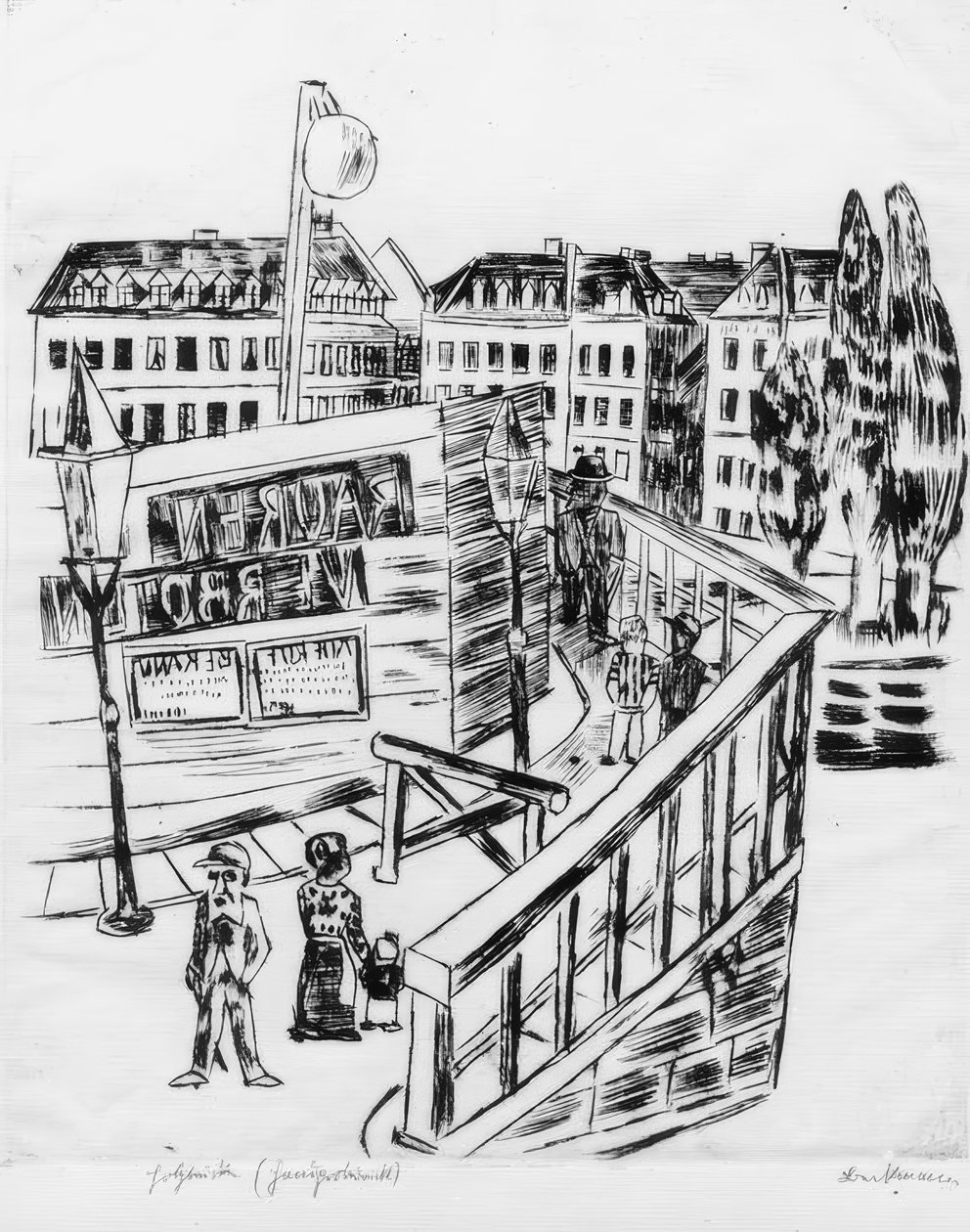Ponte de madeira de Max Beckmann