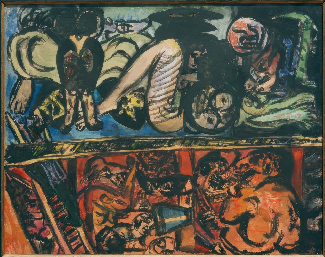 Inferno e limbo de Max Beckmann