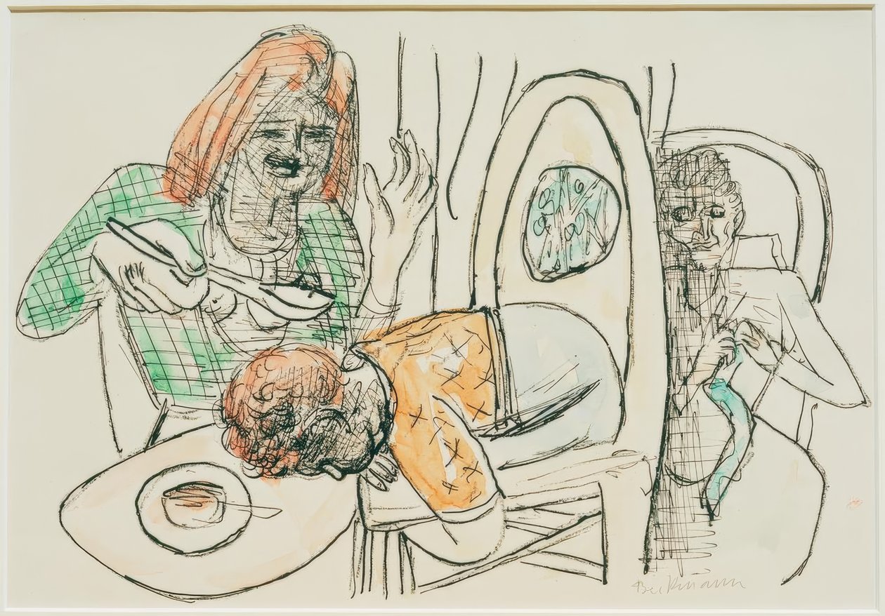 Eu não como a minha sopa. de Max Beckmann