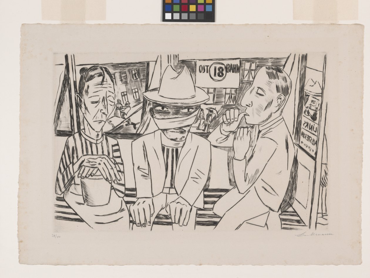 No Eléctrico de Max Beckmann